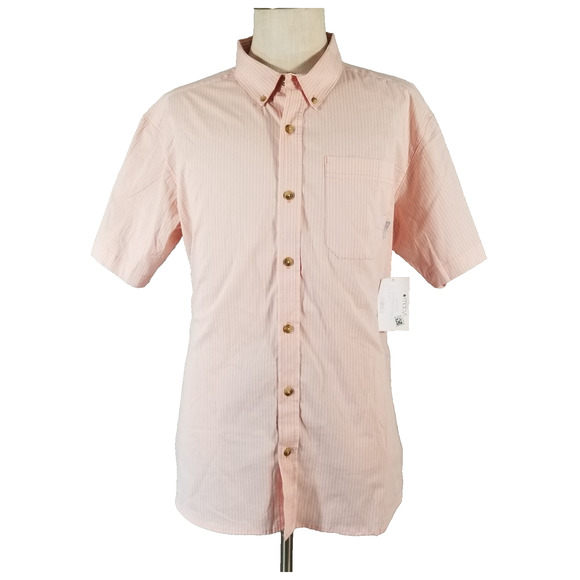Columbia Other - Columbia Shirt Mens XL Pink Short Sleeve Cotton New Casual‎ Outdoor
